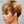 Blonde Brown Highlight Layered Pixie Cut Human Hair Wig With Bangs