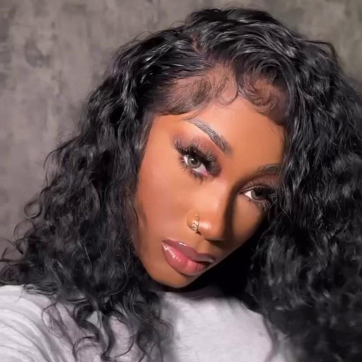 Realistic Hairline Water Wave 13x4 Lace Frontal Wig