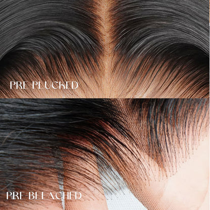 613 Ombre Blonde Highlight with Brown Straight Bob Wig