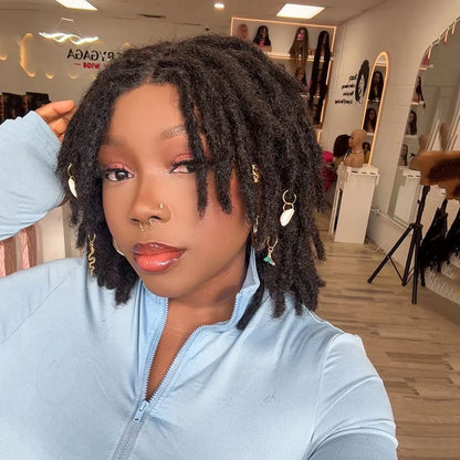 Full Lace Locs Wig With Invisi Drawstring