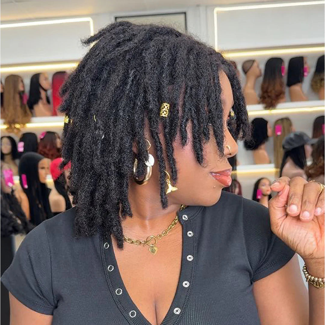 Full Lace Locs Wig With Invisi Drawstring