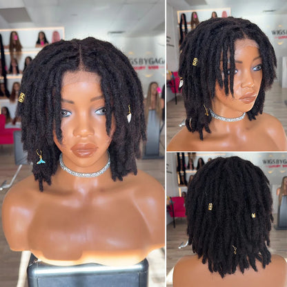 Full Lace Locs Wig With Invisi Drawstring