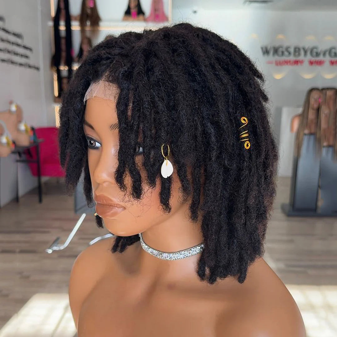 Full Lace Locs Wig With Invisi Drawstring