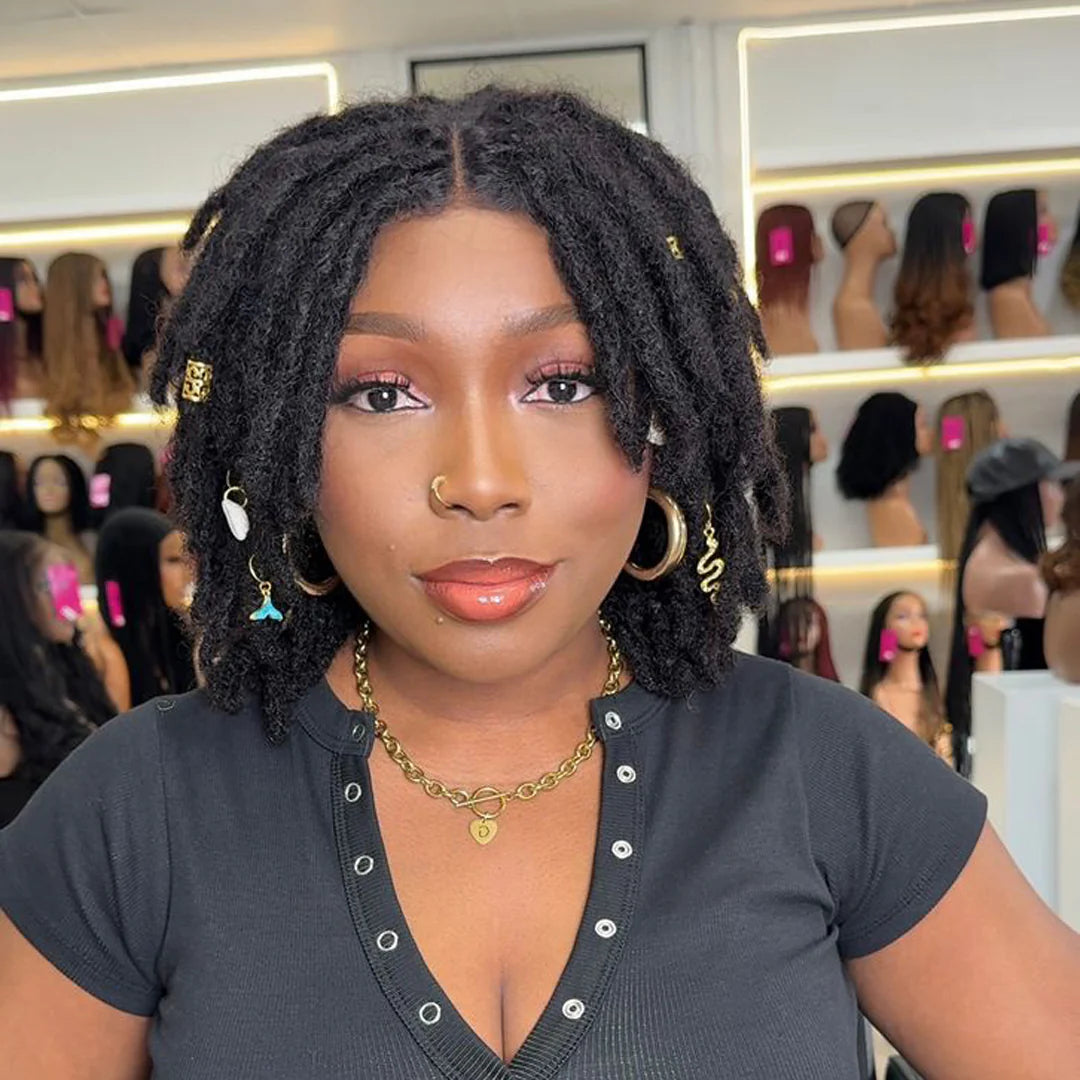 Full Lace Locs Wig With Invisi Drawstring