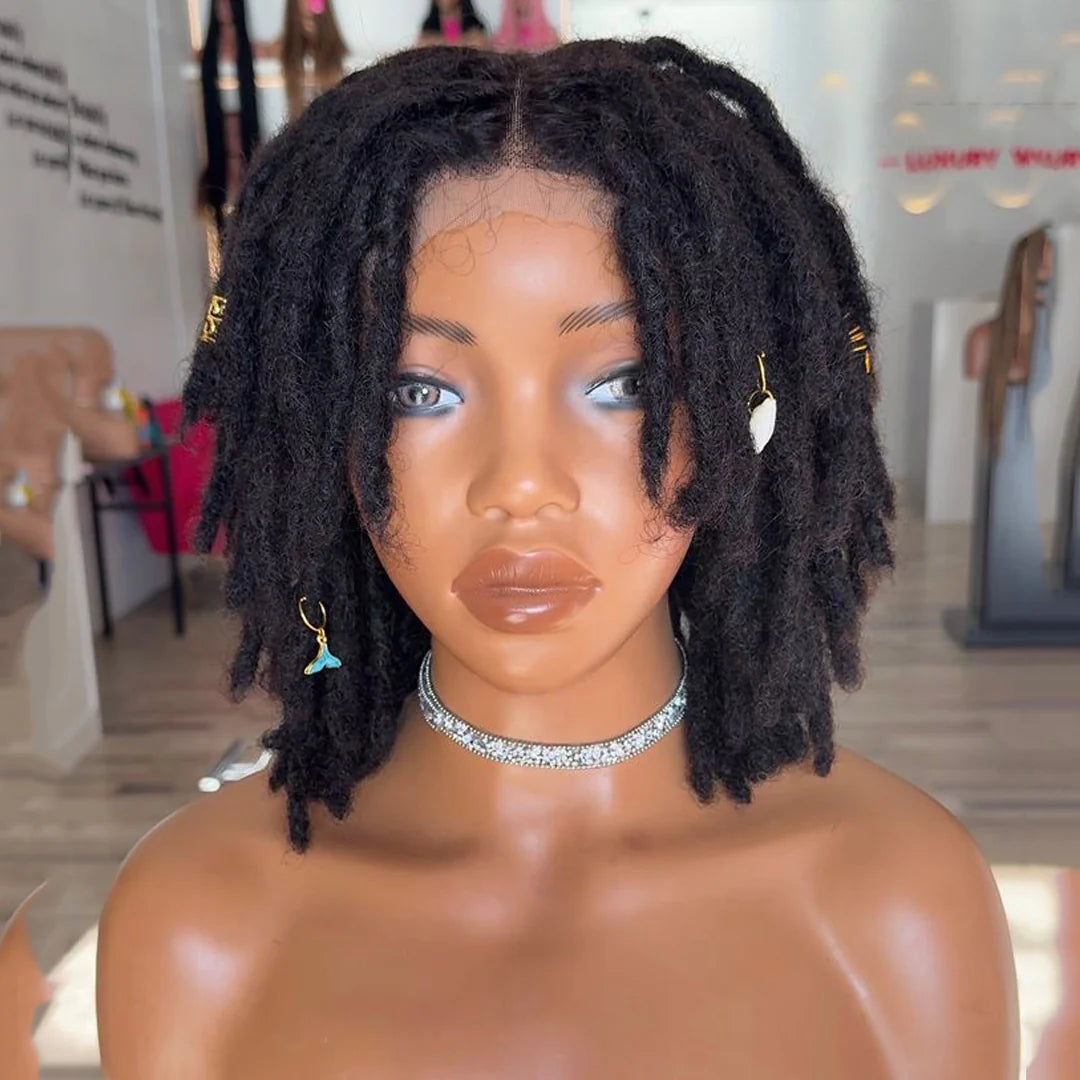 Full Lace Locs Wig With Invisi Drawstring